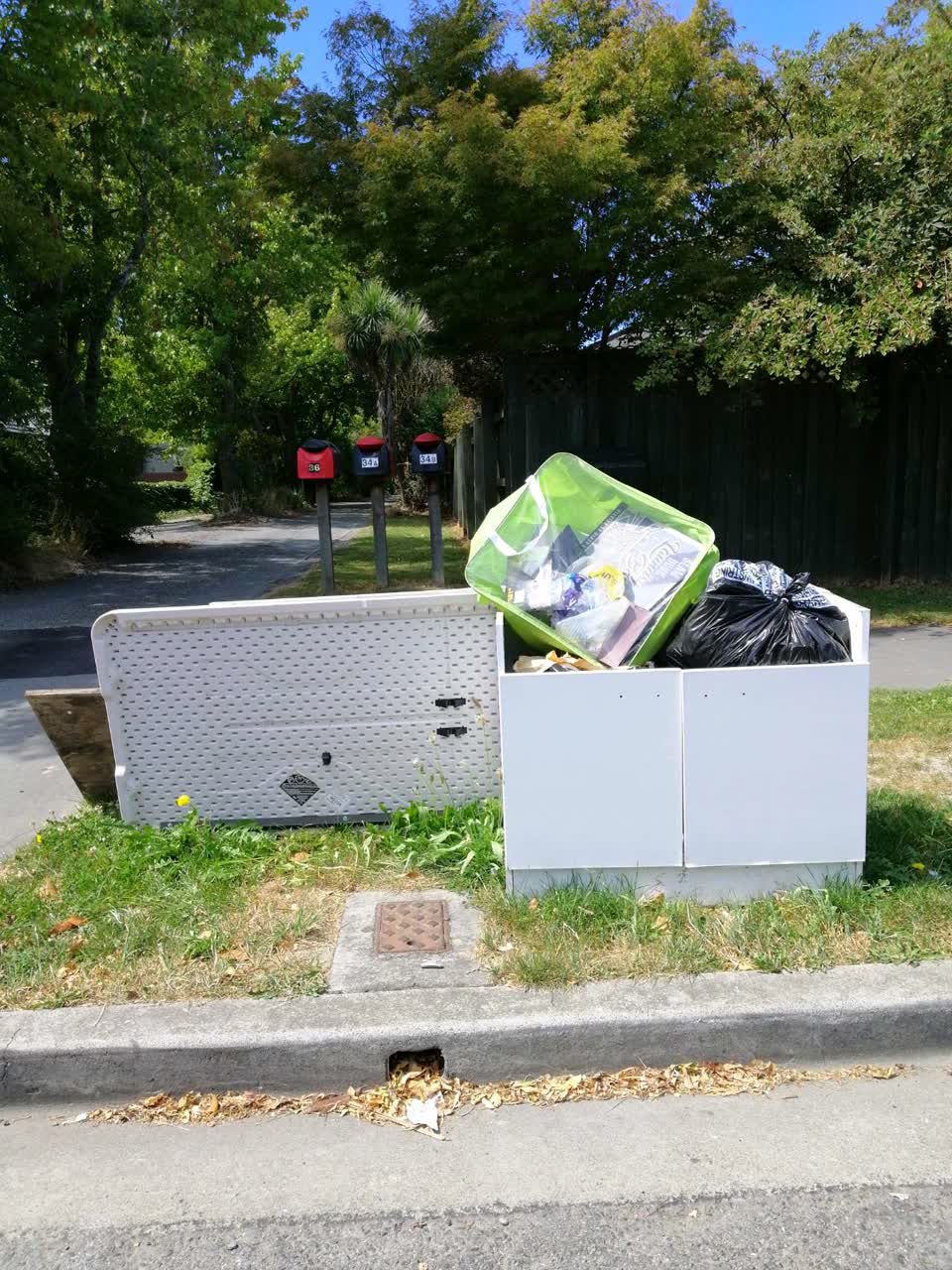 The photograph attached to this rubbish/recycling report
