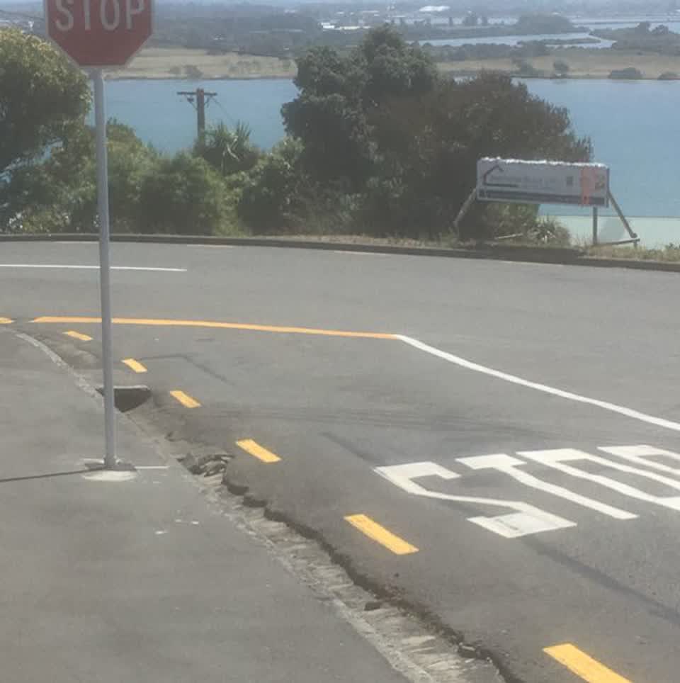 The photograph attached to this roading/streets report