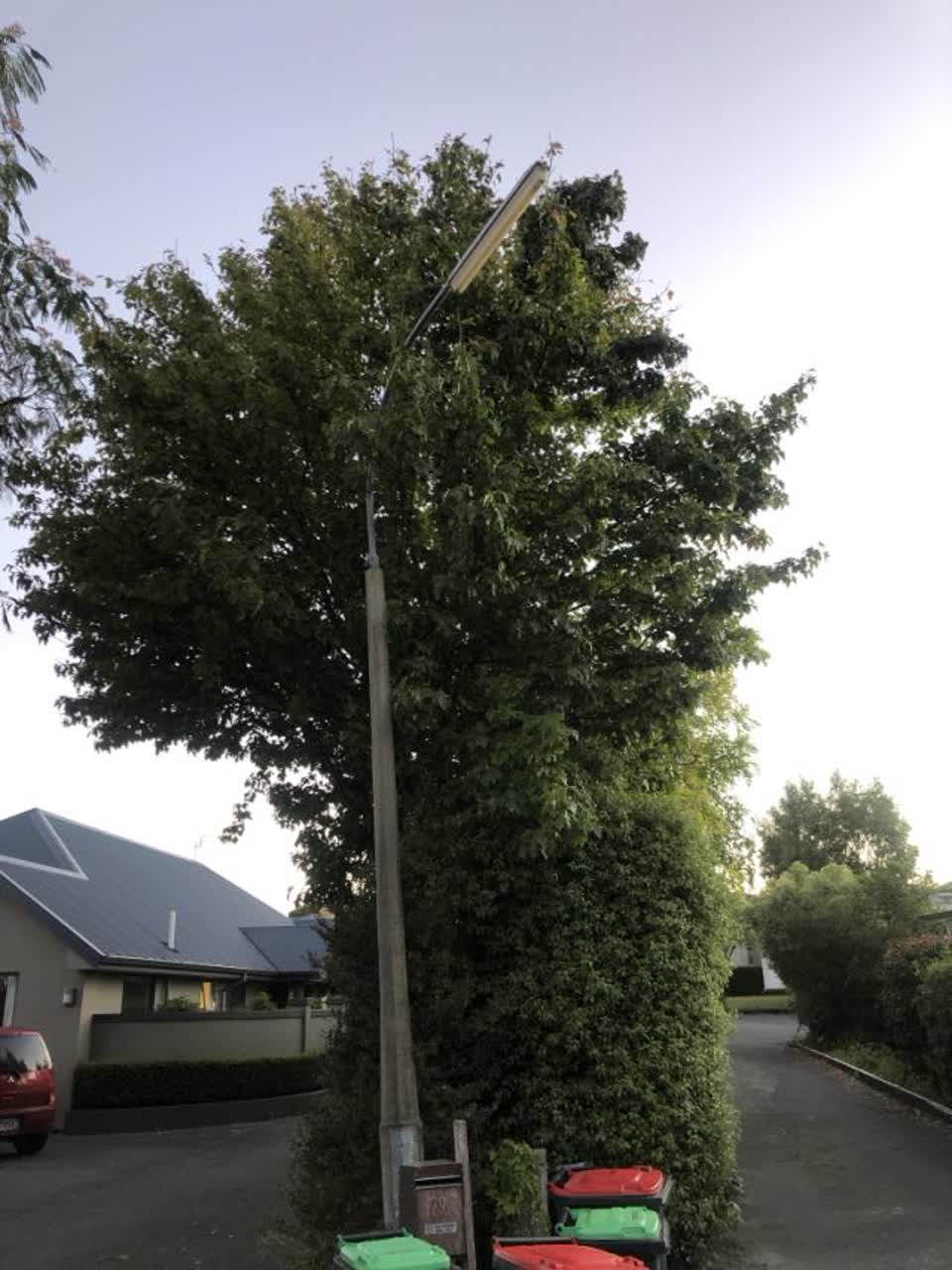 The photograph attached to this roading/streets report
