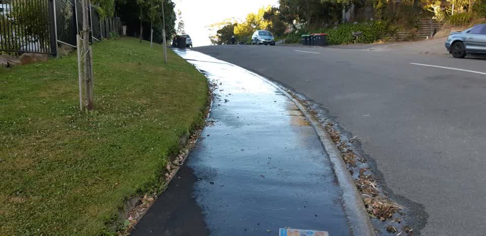 The photograph attached to this flooding report