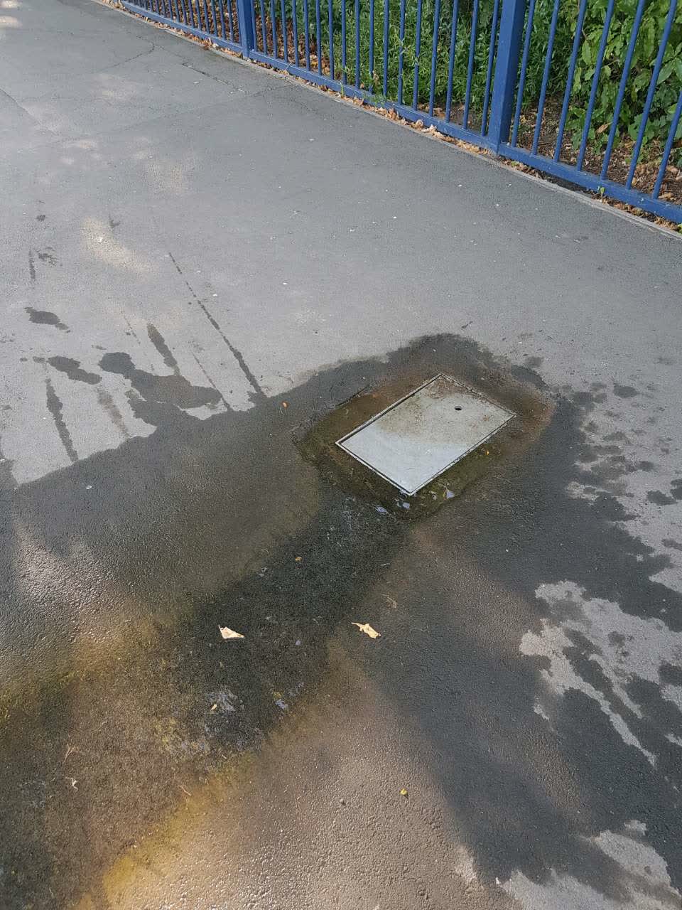 The photograph attached to this water supply report