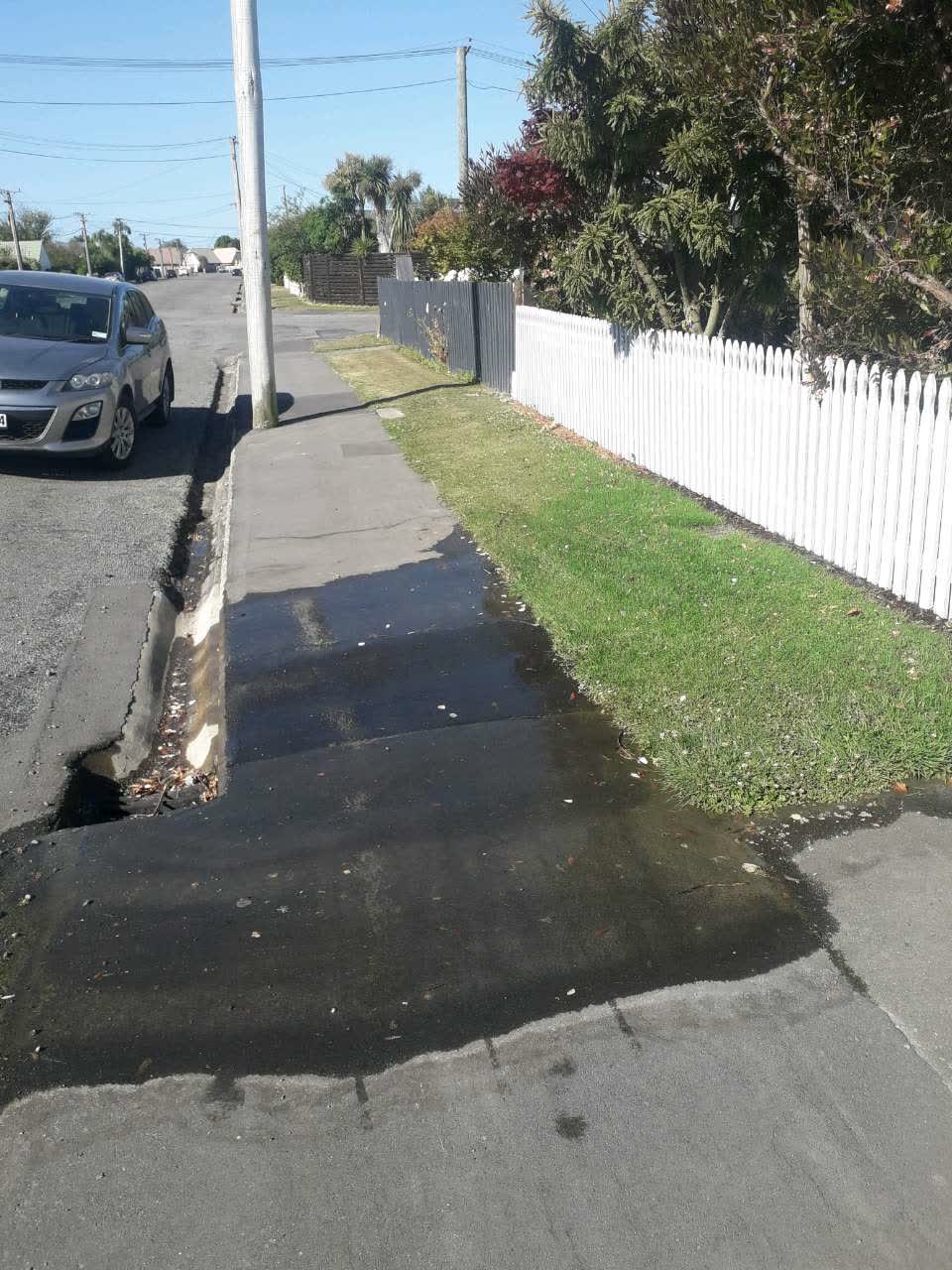 The photograph attached to this wastewater/stormwater report