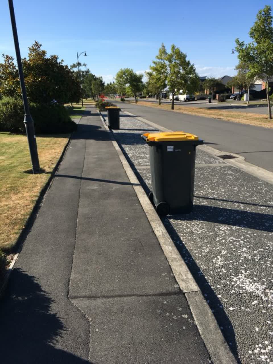 The photograph attached to this rubbish/recycling report