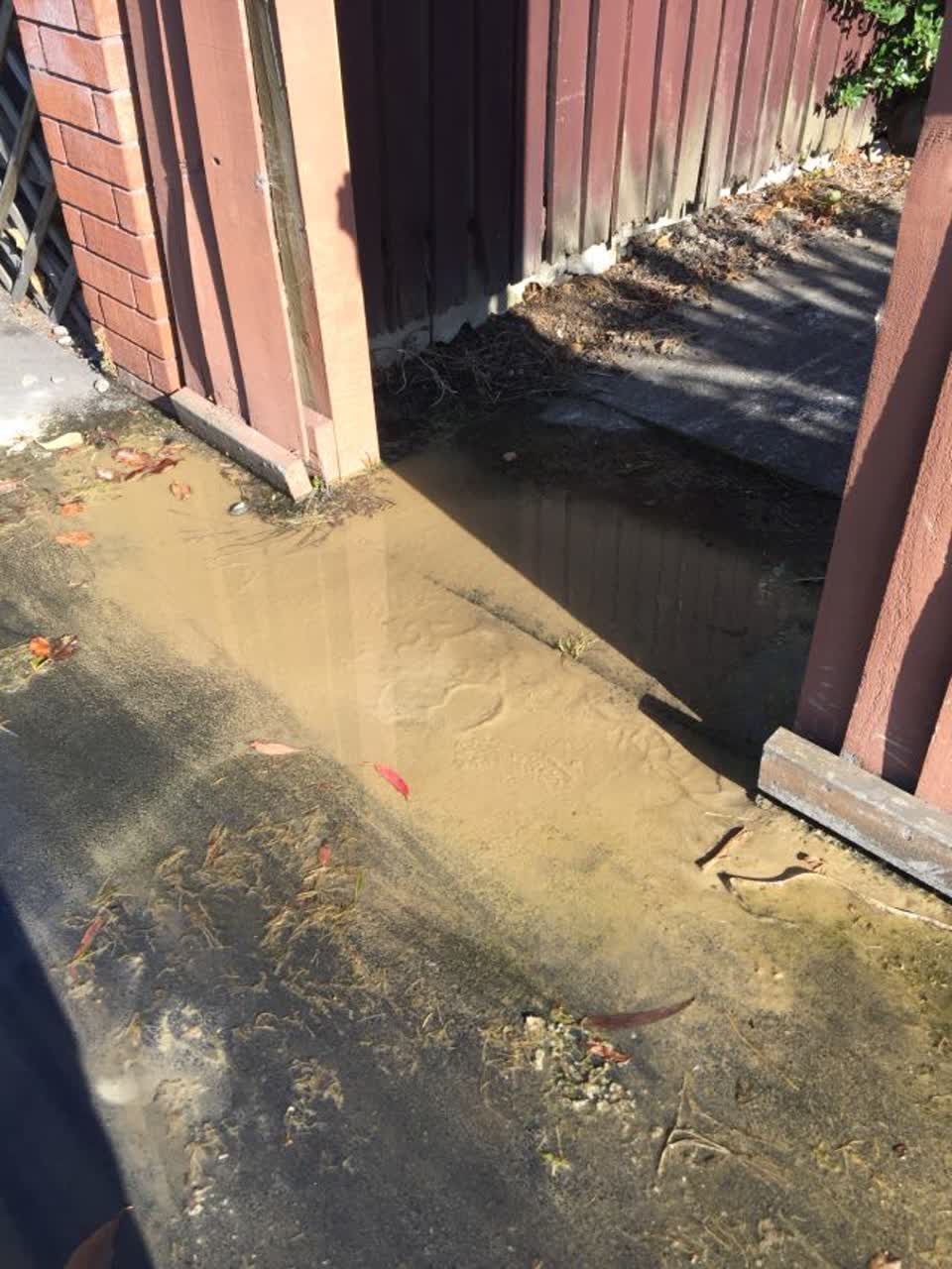 The photograph attached to this flooding report
