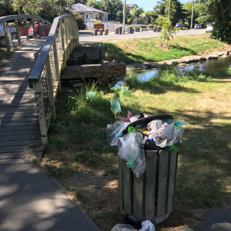 The photograph attached to this rubbish/recycling report
