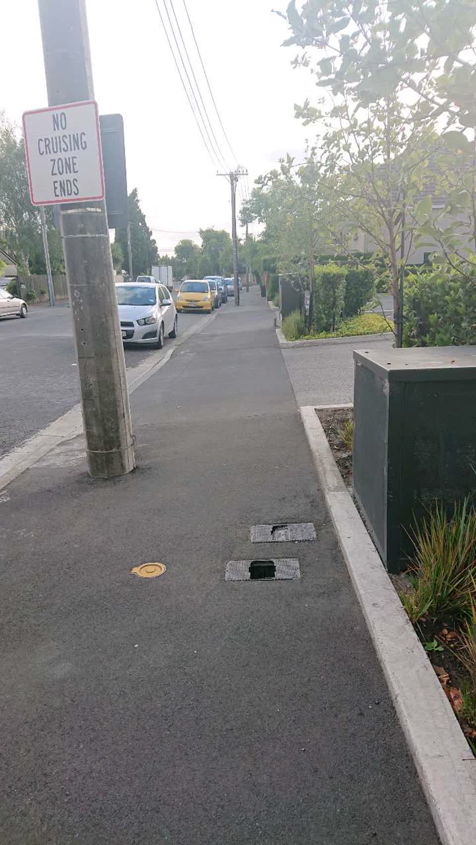 The photograph attached to this roading/streets report