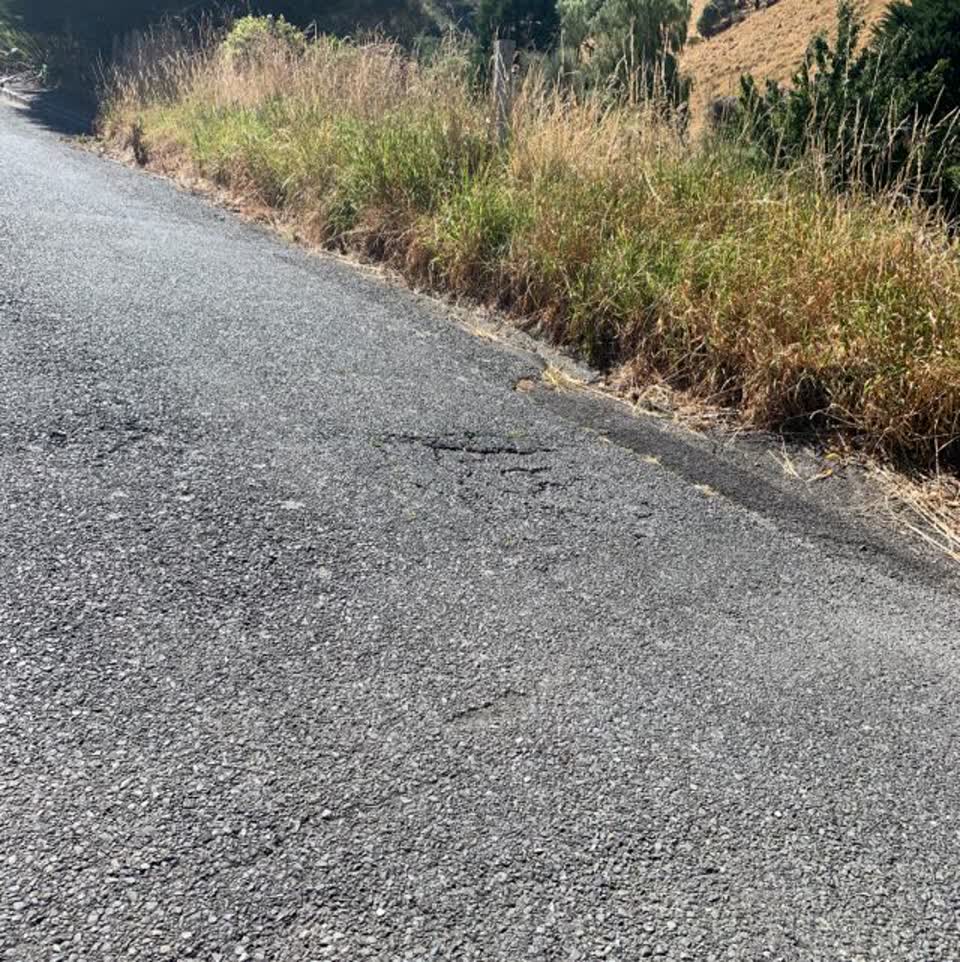 The photograph attached to this roading/streets report