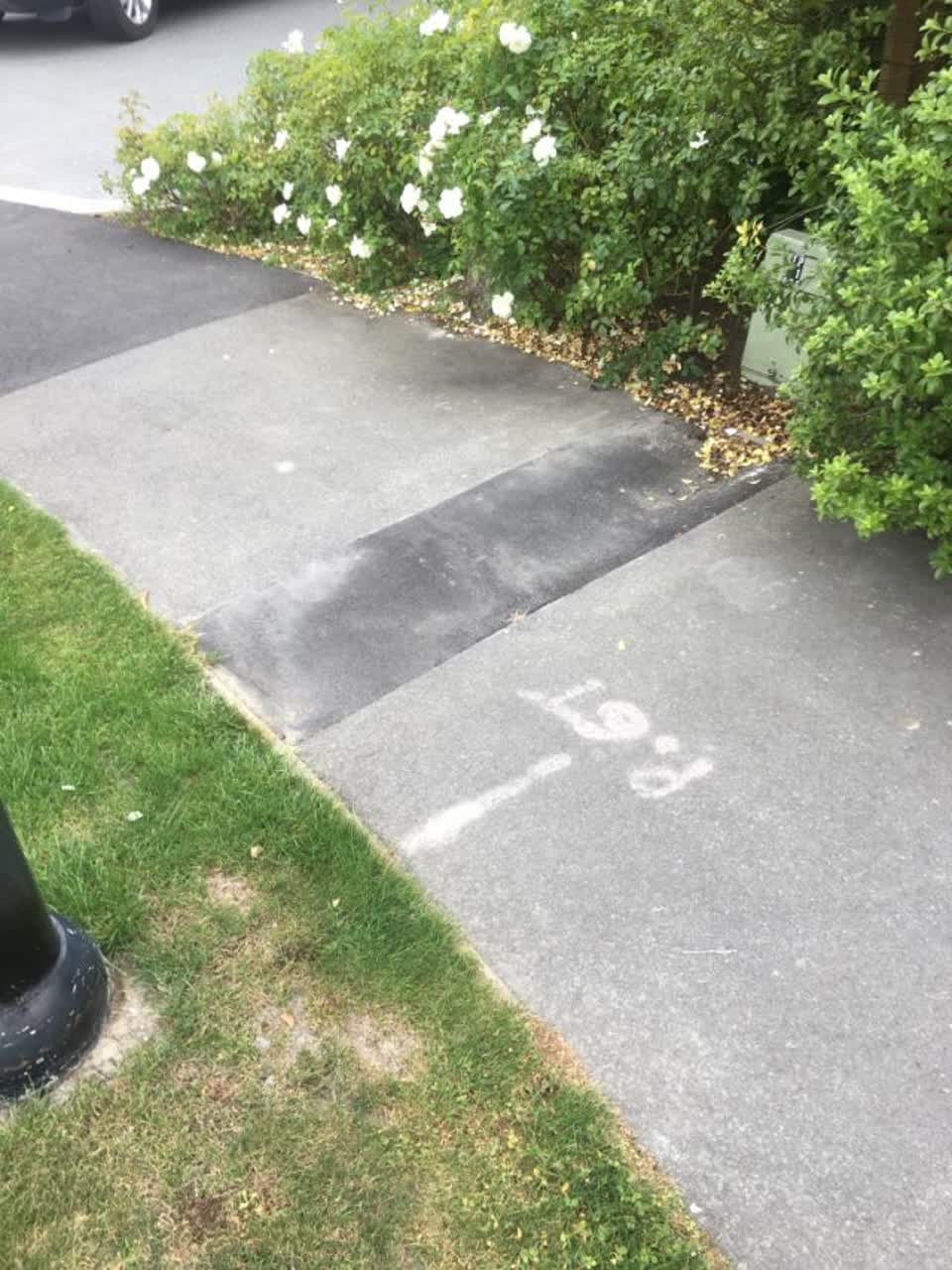 The photograph attached to this roading/streets report