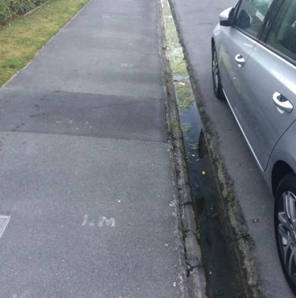 The photograph attached to this wastewater/stormwater report
