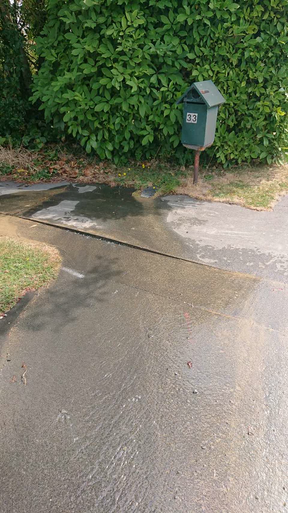 The photograph attached to this water supply report