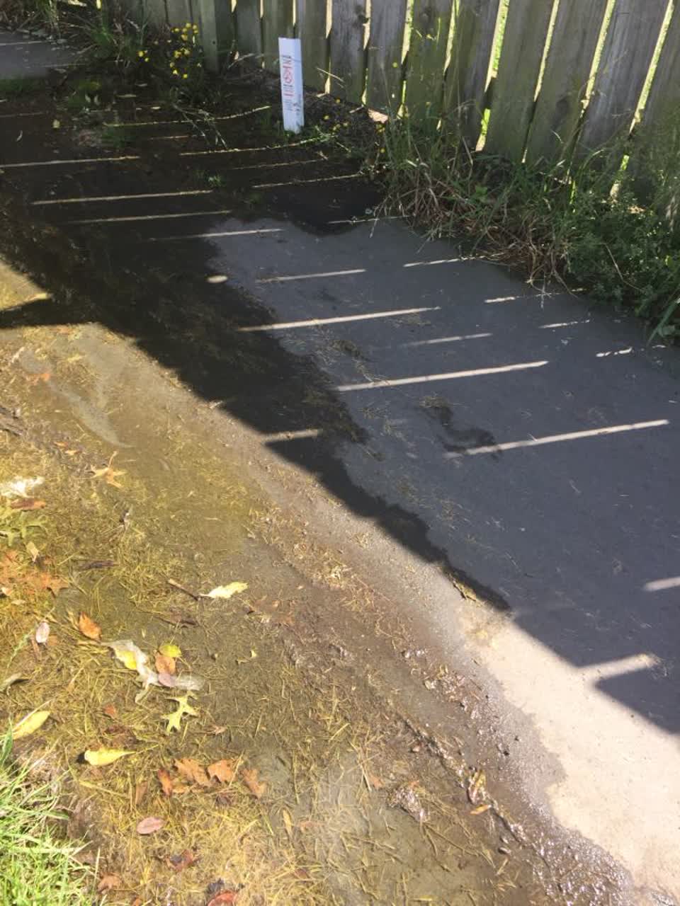 The photograph attached to this wastewater/stormwater report
