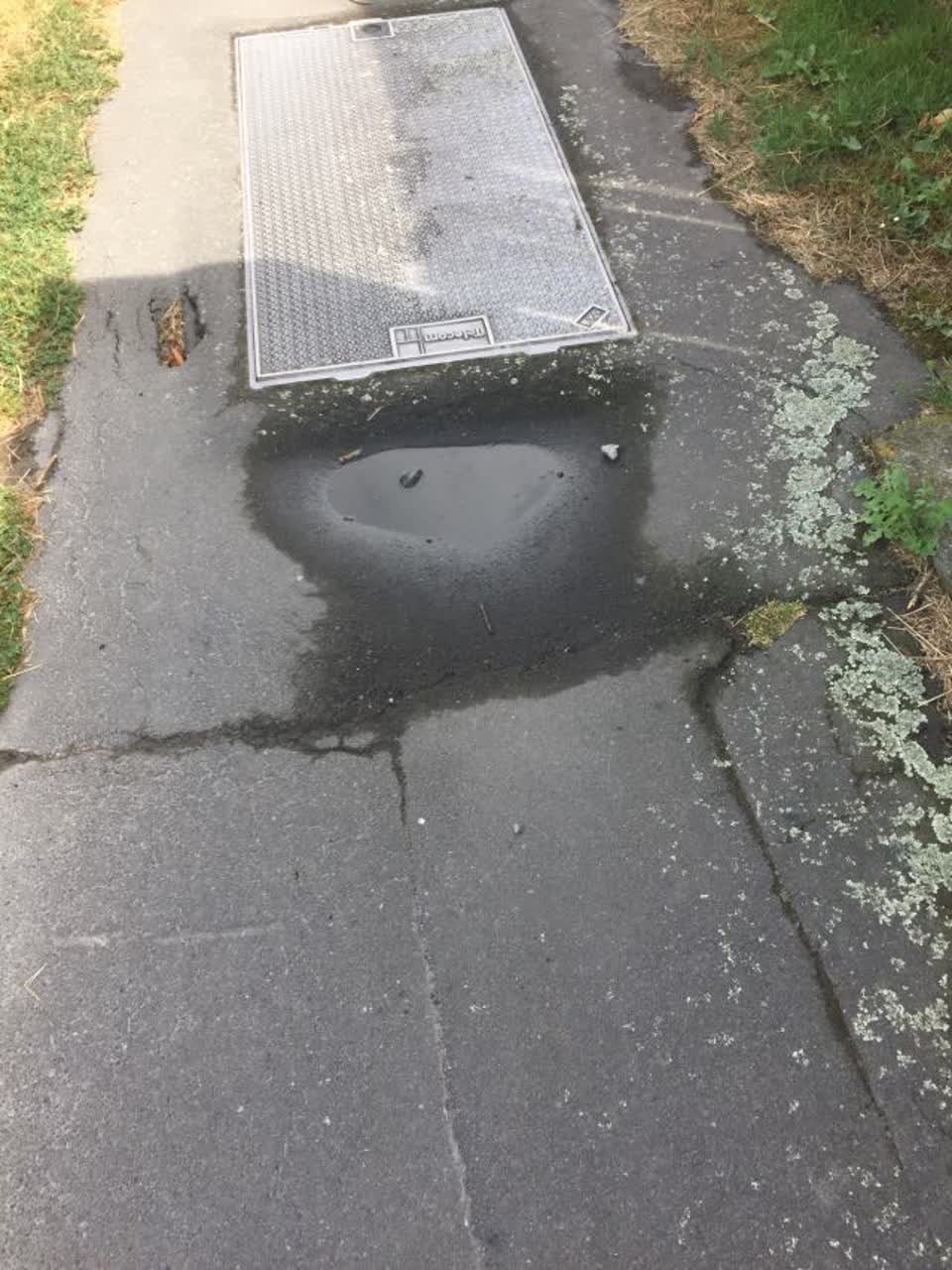 The photograph attached to this roading/streets report
