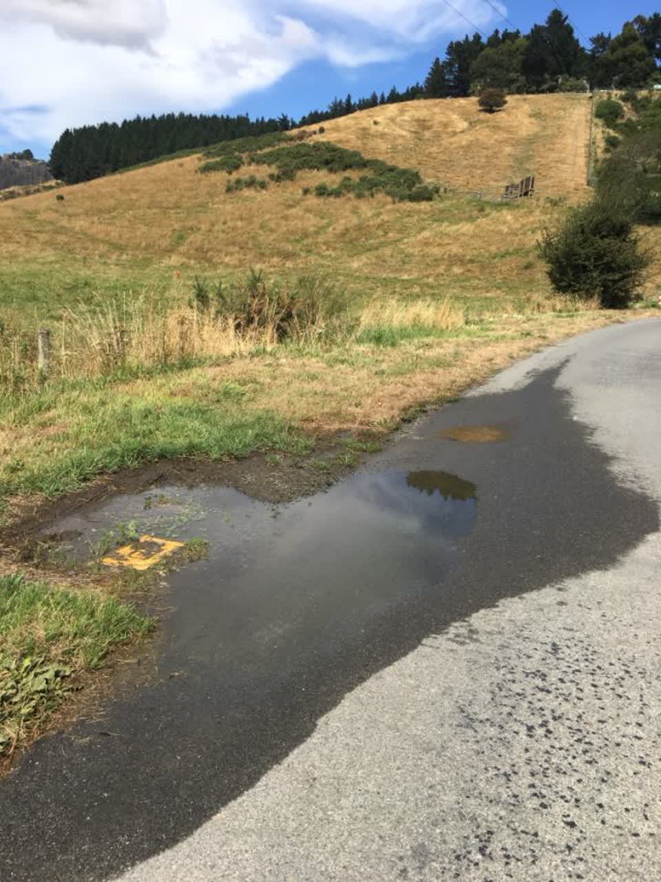 The photograph attached to this water supply report