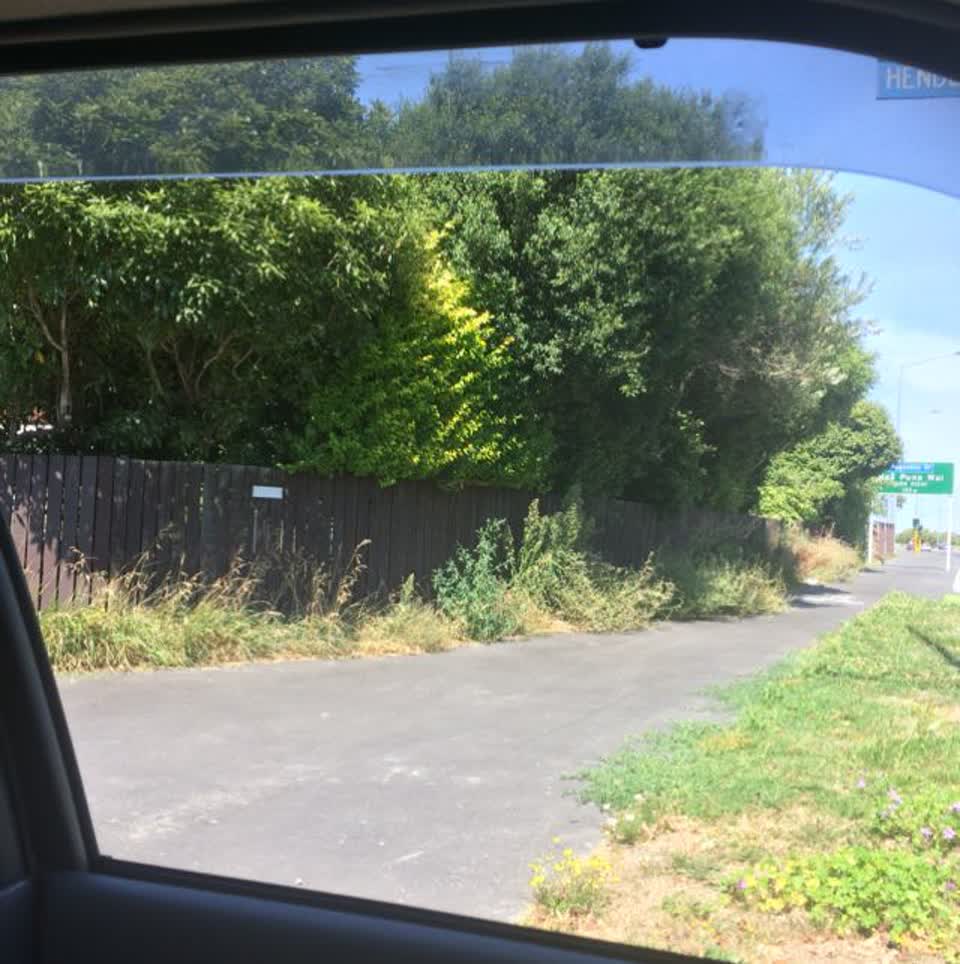 The photograph attached to this roading/streets report