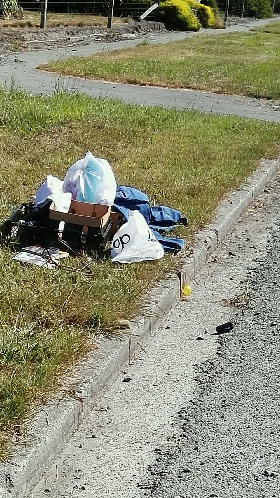 The photograph attached to this rubbish/recycling report