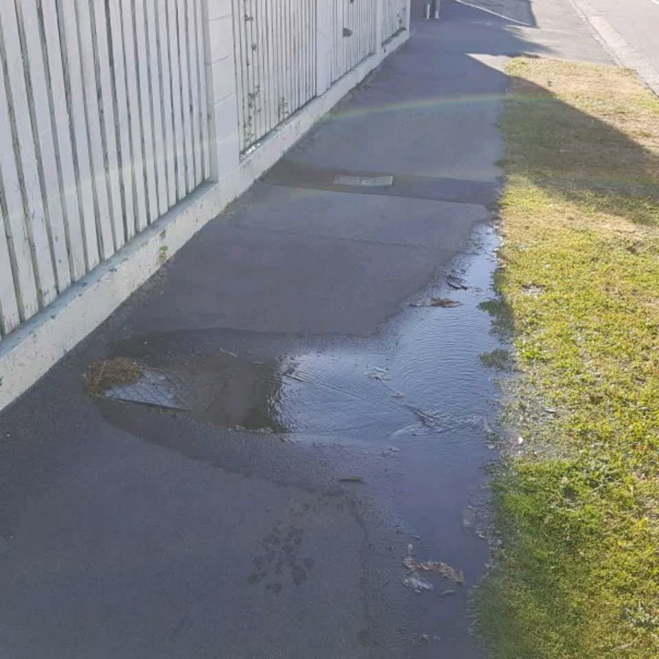 The photograph attached to this water supply report