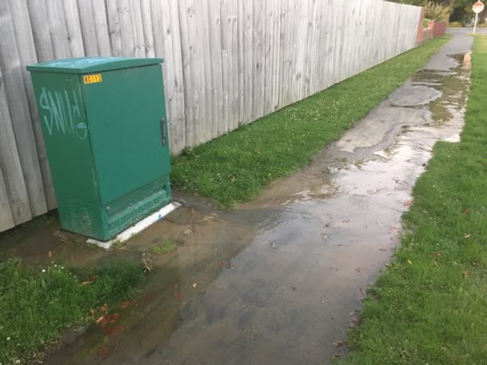 The photograph attached to this water supply report