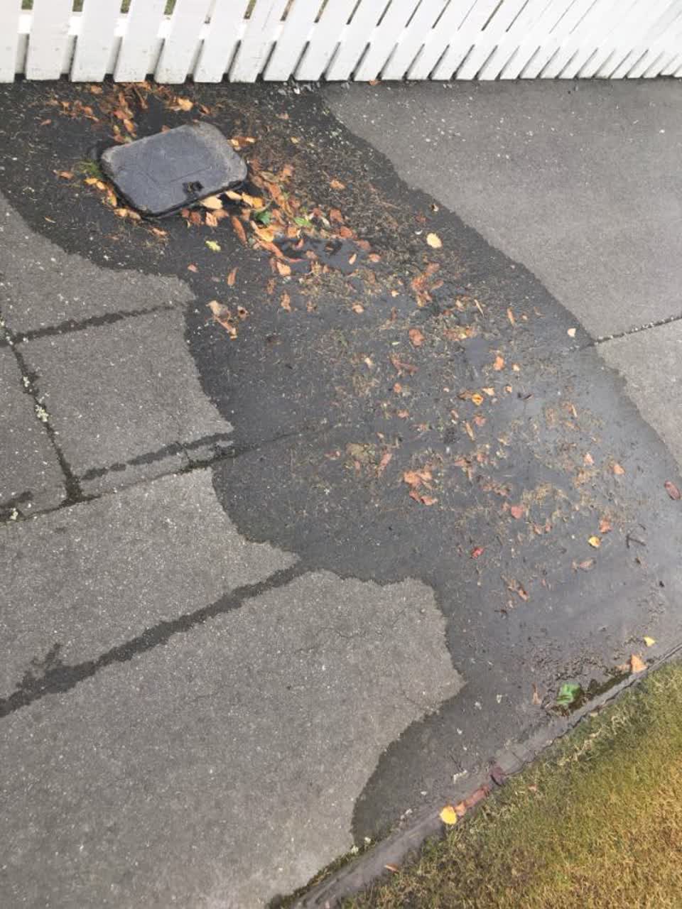 The photograph attached to this wastewater/stormwater report