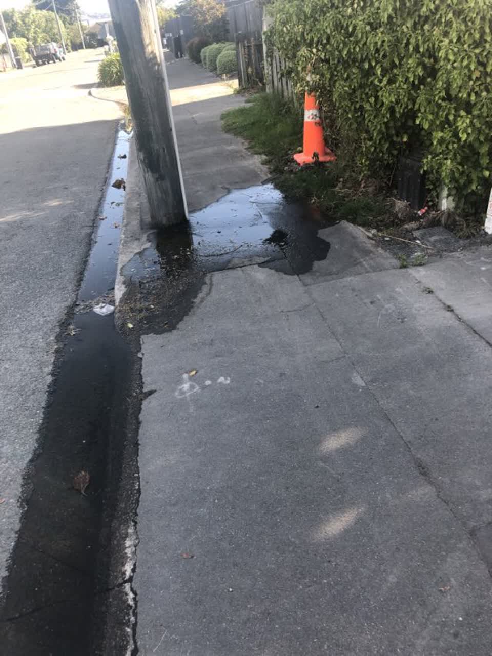 The photograph attached to this flooding report