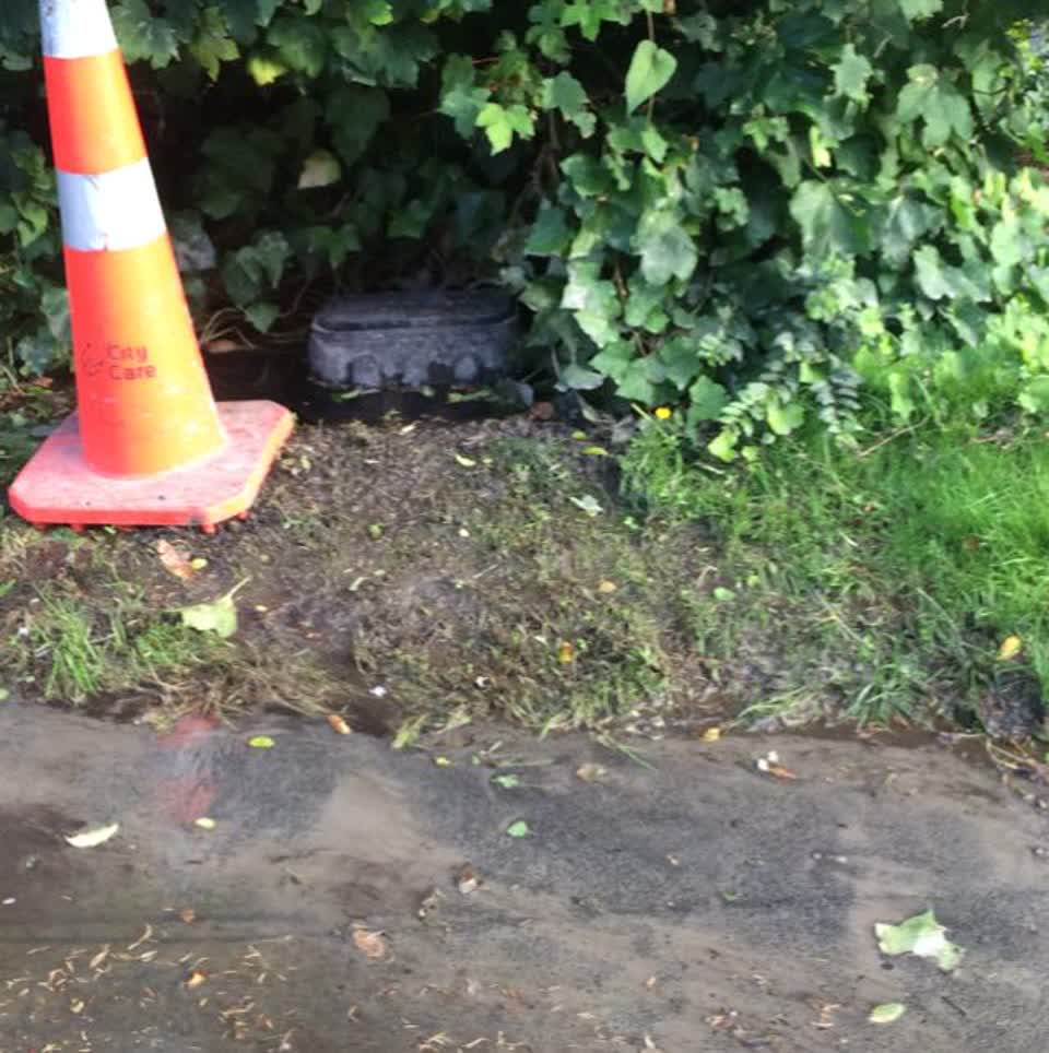 The photograph attached to this wastewater/stormwater report