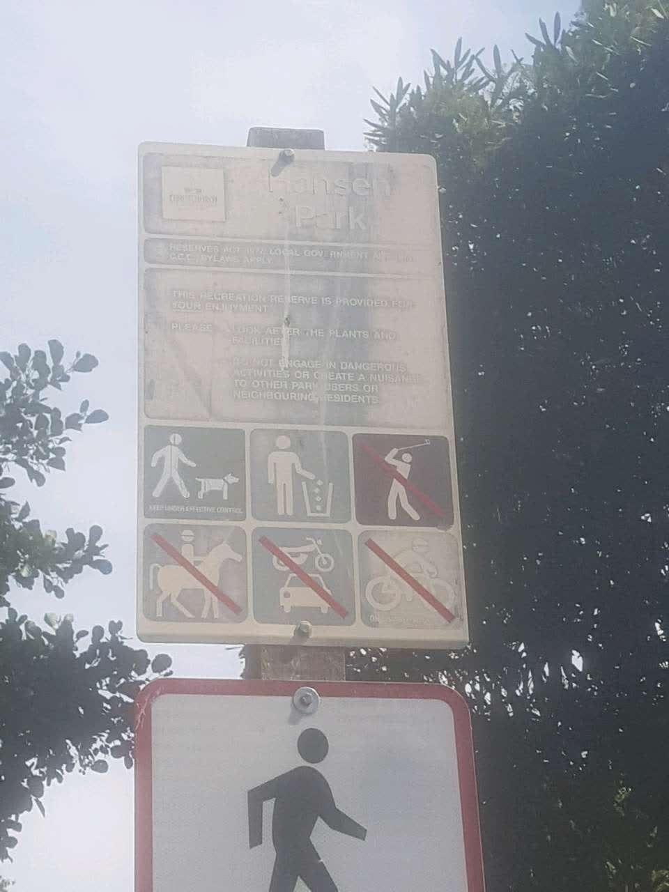 The photograph attached to this parks report