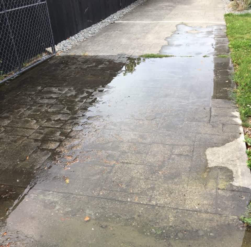The photograph attached to this flooding report