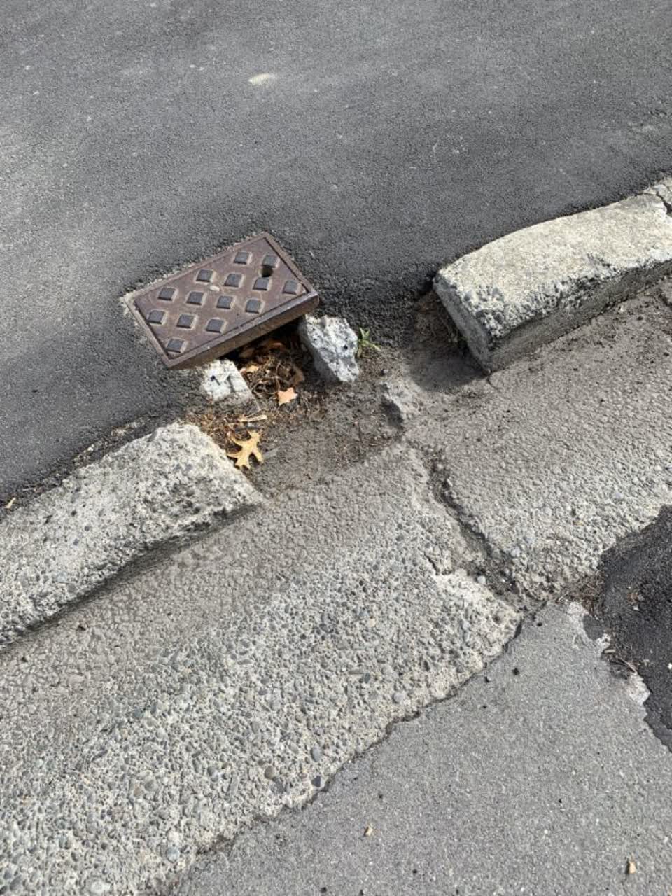 The photograph attached to this roading/streets report