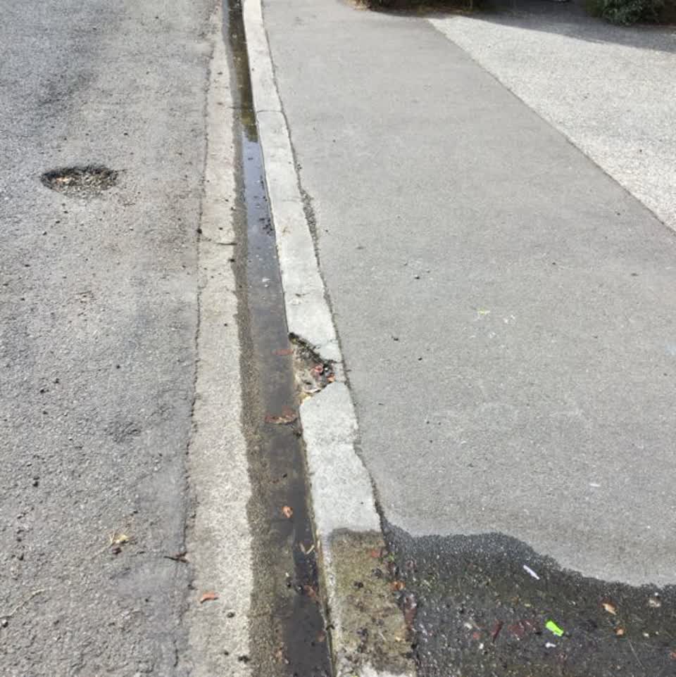 The photograph attached to this water supply report