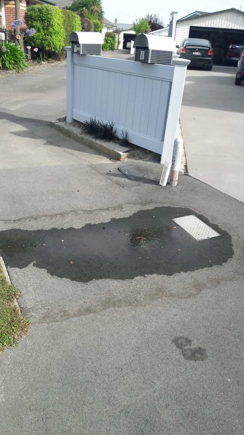 The photograph attached to this water supply report