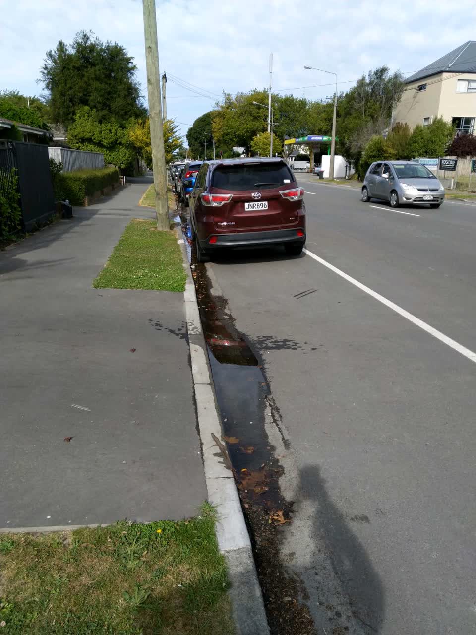 The photograph attached to this wastewater/stormwater report