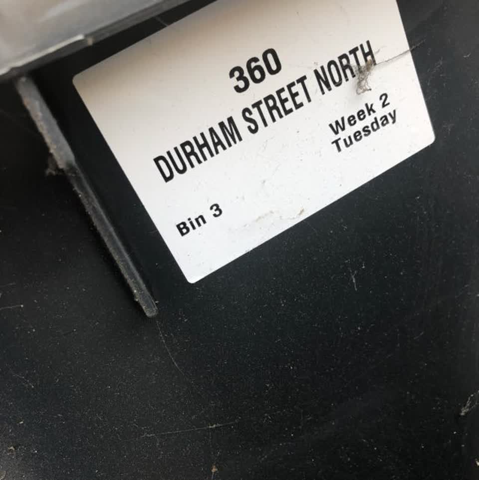 The photograph attached to this rubbish/recycling report
