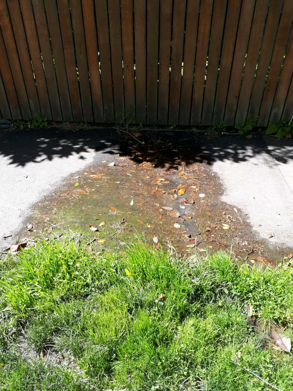 The photograph attached to this wastewater/stormwater report