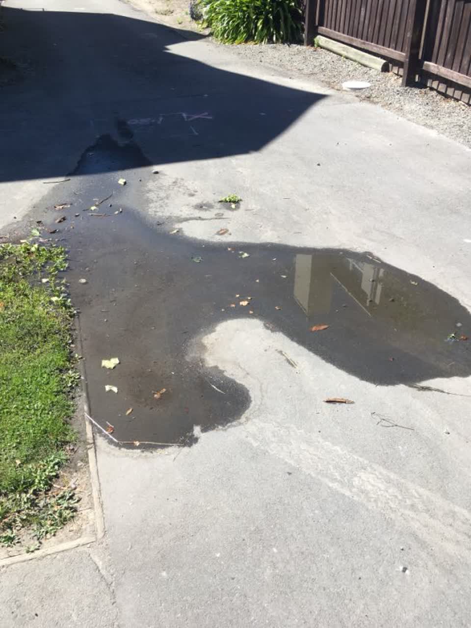 The photograph attached to this roading/streets report