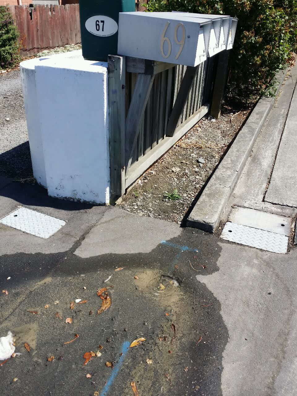 The photograph attached to this wastewater/stormwater report