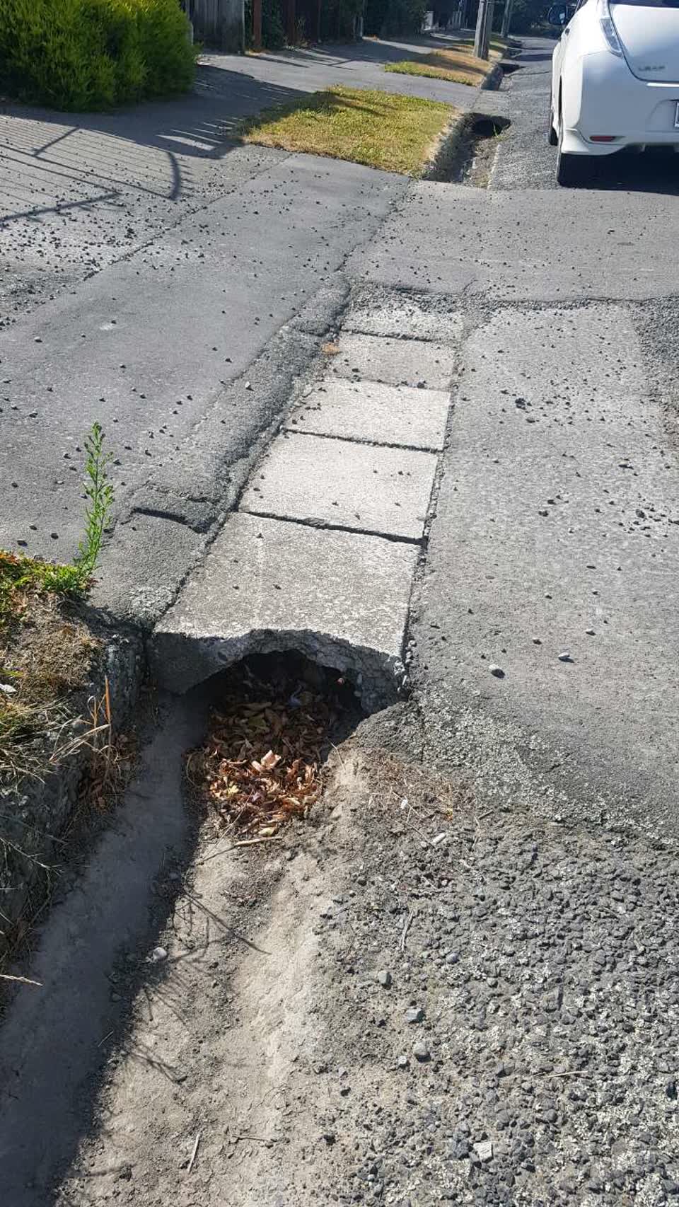 The photograph attached to this roading/streets report