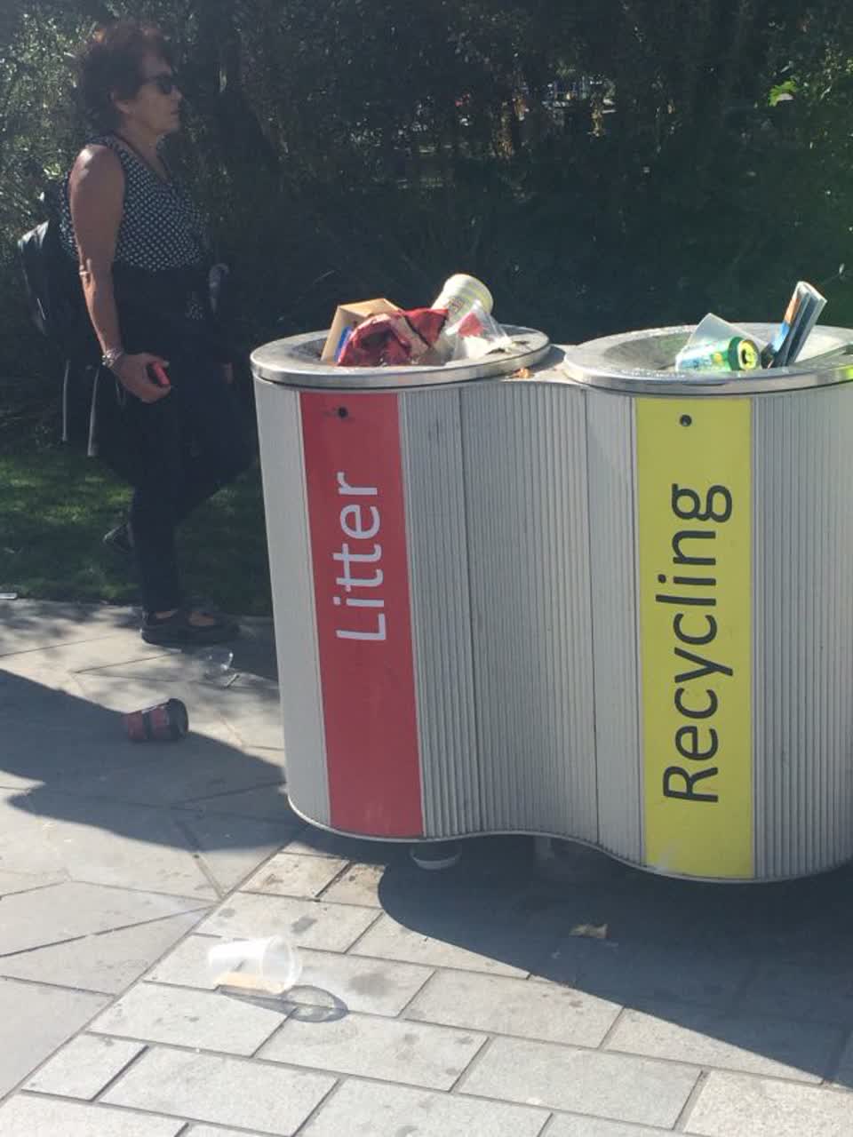 The photograph attached to this rubbish/recycling report
