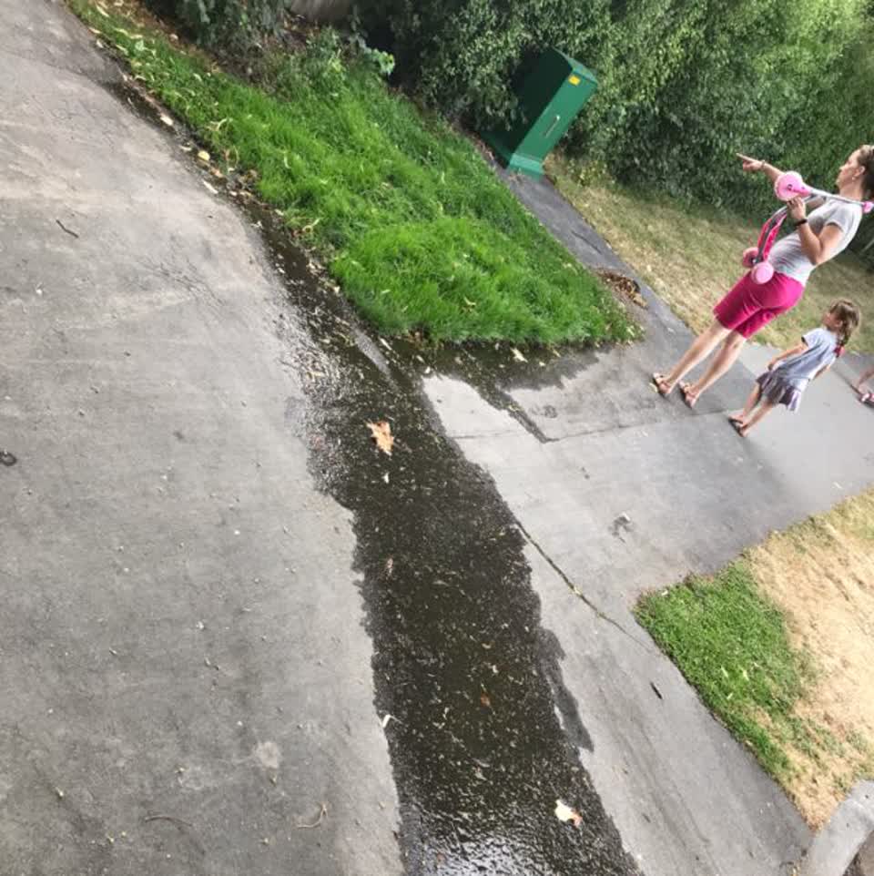 The photograph attached to this water supply report