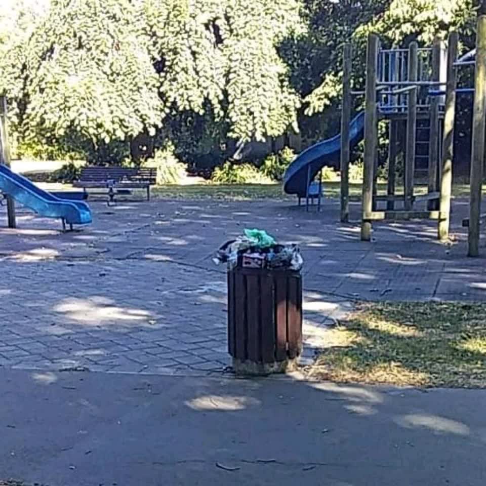 The photograph attached to this rubbish/recycling report