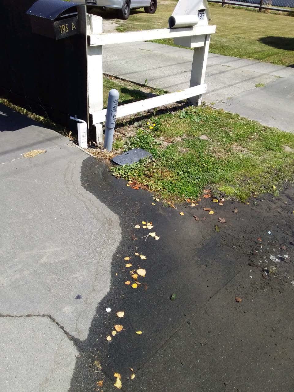 The photograph attached to this water supply report