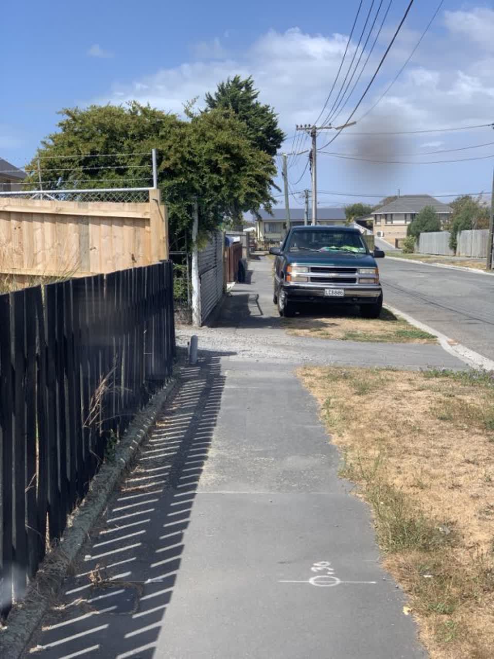 The photograph attached to this roading/streets report