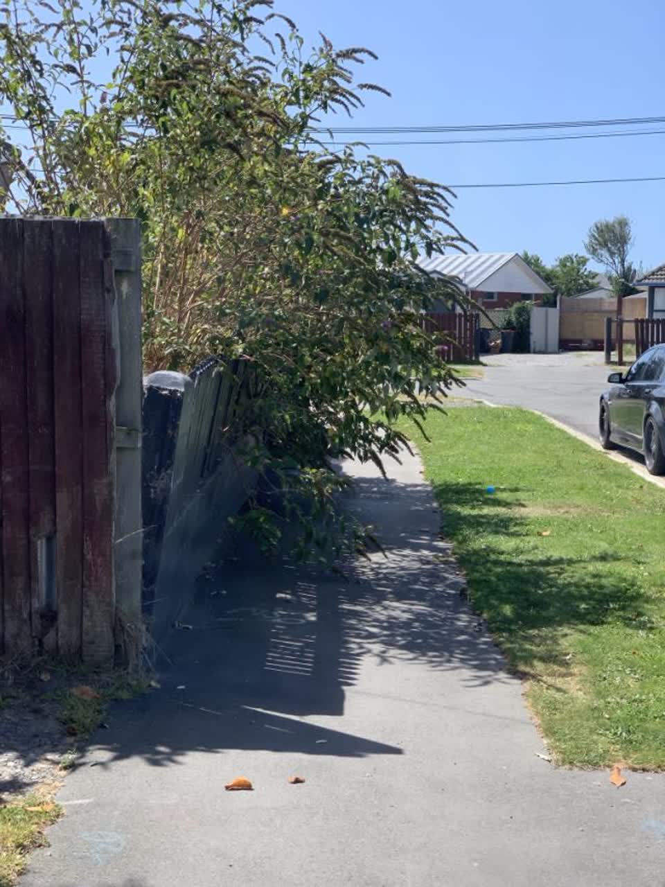 The photograph attached to this roading/streets report