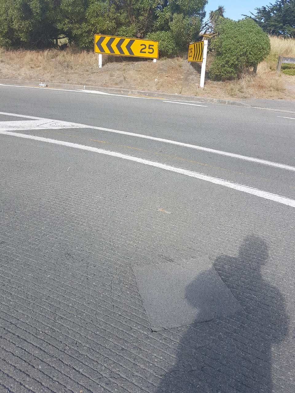 The photograph attached to this roading/streets report