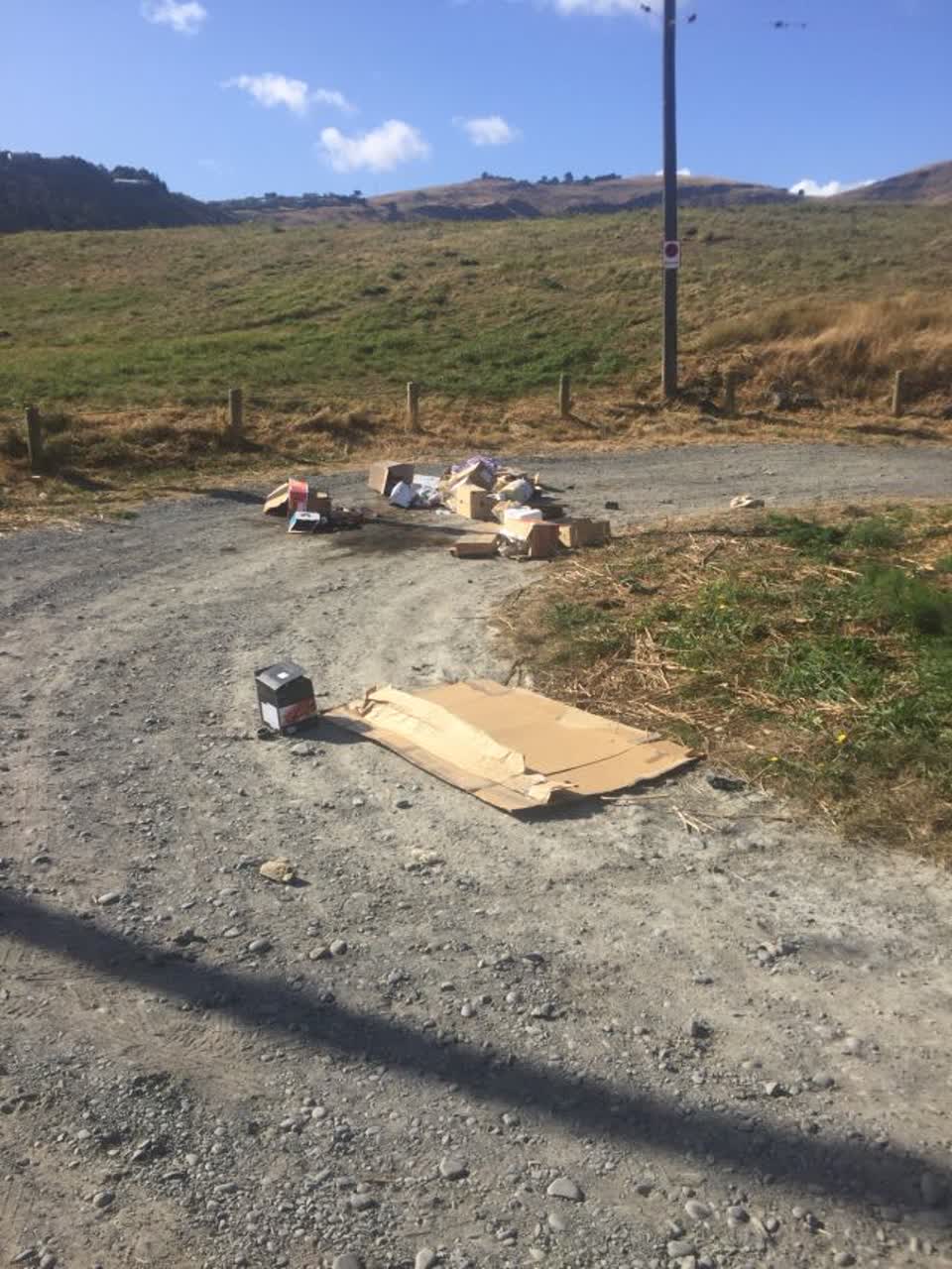 The photograph attached to this rubbish/recycling report