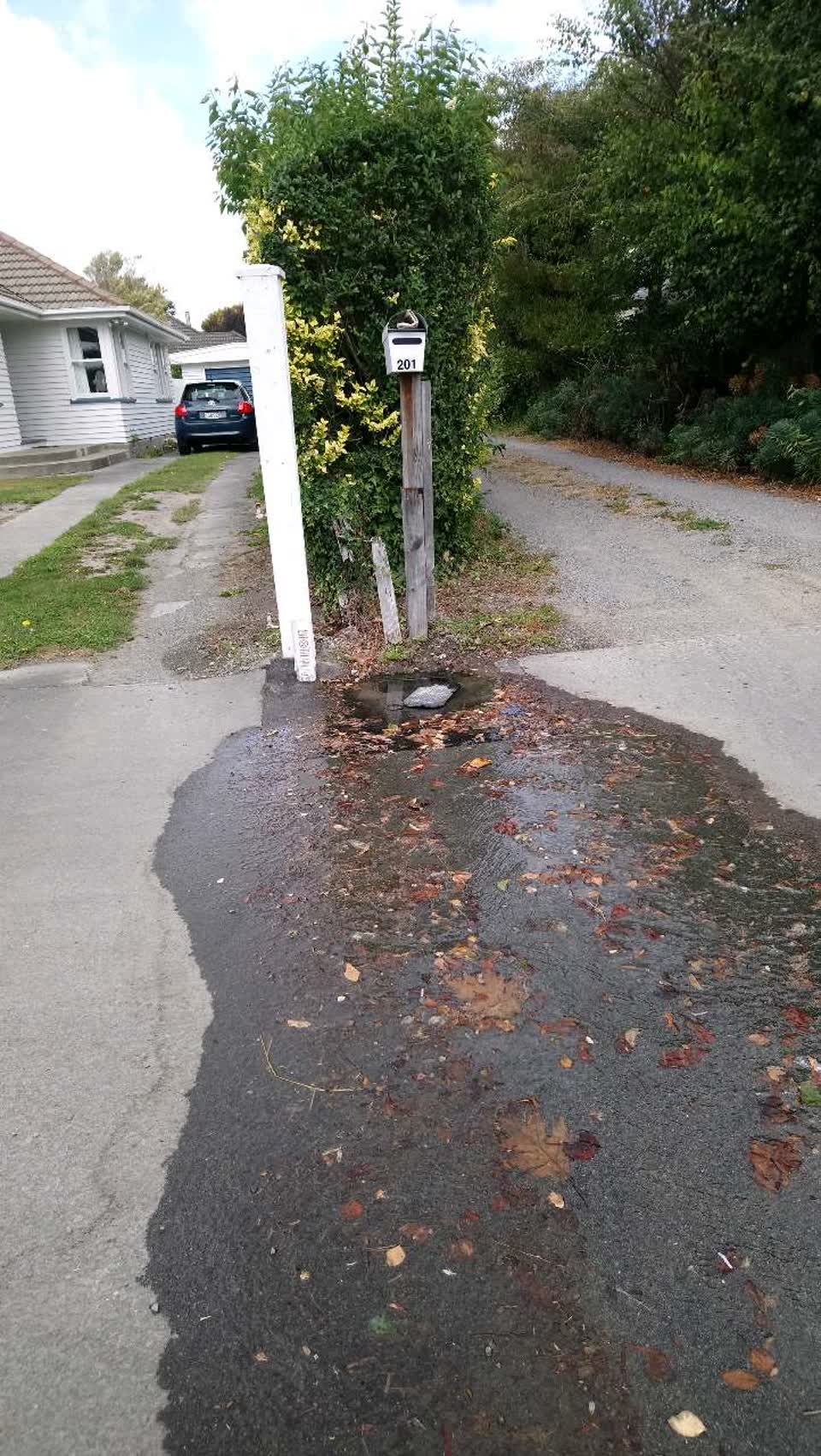The photograph attached to this water supply report