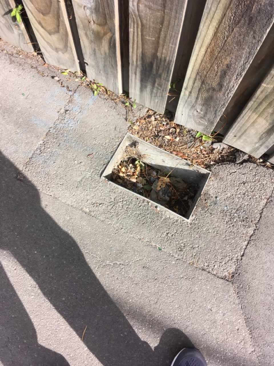 The photograph attached to this roading/streets report
