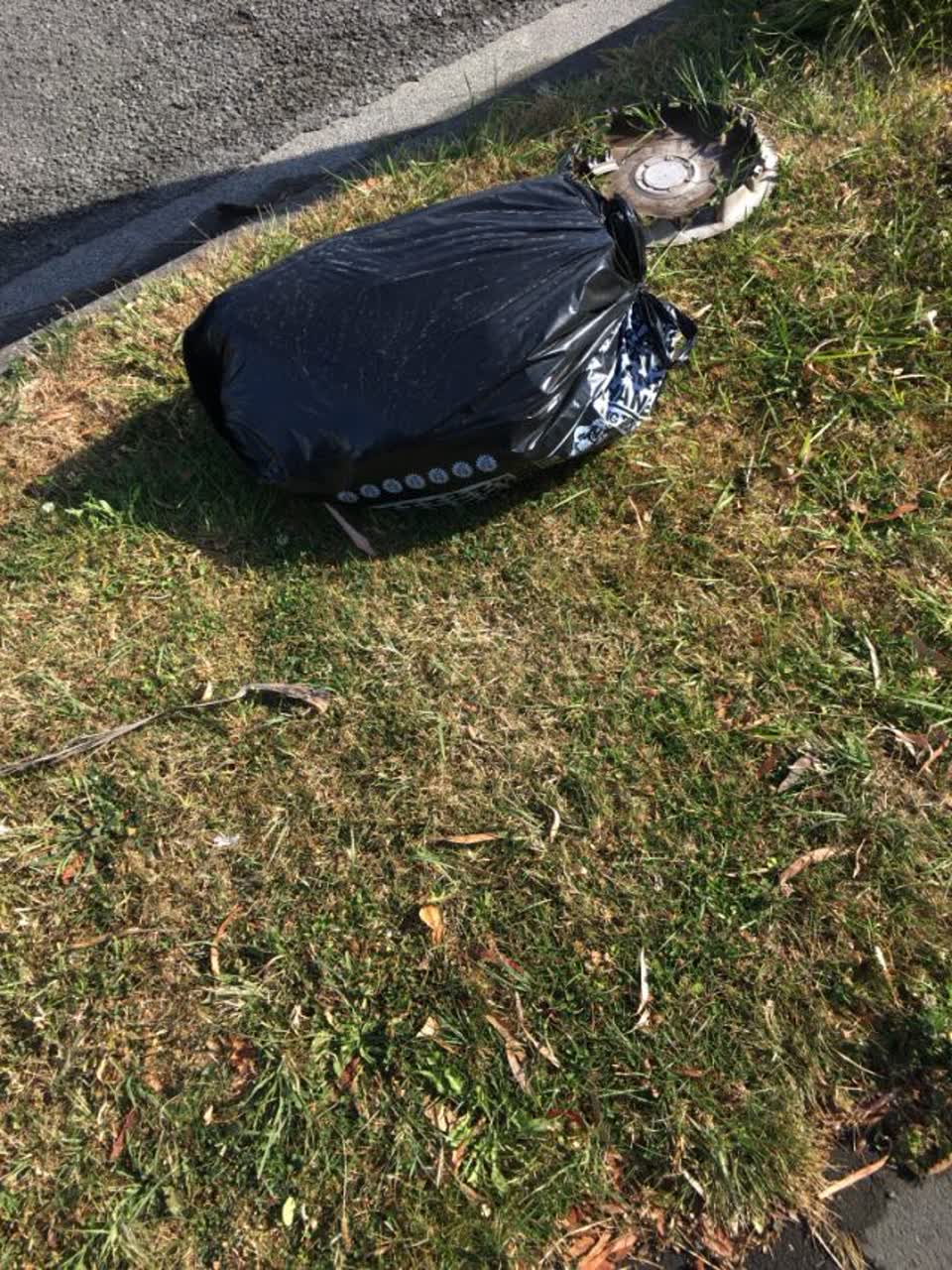 The photograph attached to this rubbish/recycling report