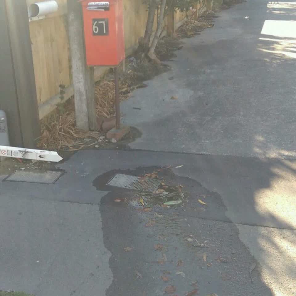 The photograph attached to this water supply report