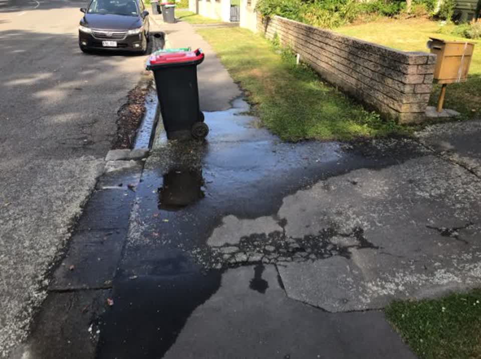 The photograph attached to this water supply report