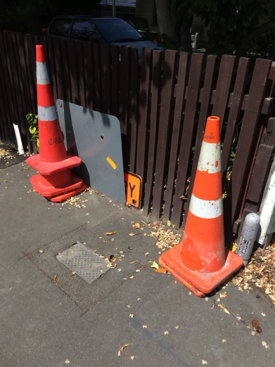 The photograph attached to this roading/streets report