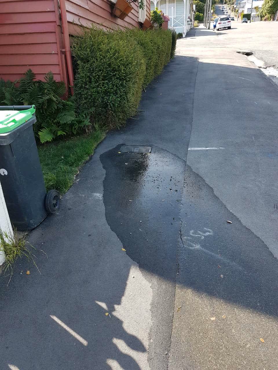 The photograph attached to this flooding report